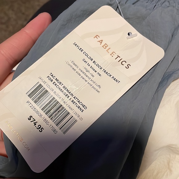 Fabletics Alayia Color Block Track Jacket and Kickback Two-Tone Track Pant - Picture 4 of 7